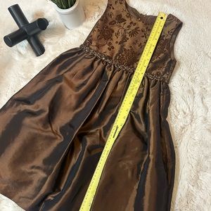 Elegant formal silk girl dress